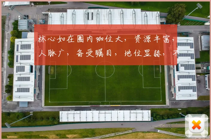 林心如在圈内咖位大，资源丰富，人脉广，备受瞩目，地位显赫，不容小觑。